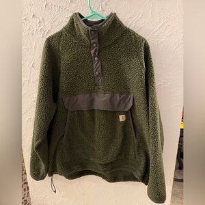 Carhartt Olive Zip-Up Sweater
